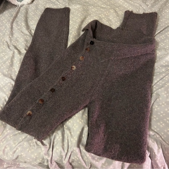 Ruve Shop Imalona Grey/Purple Marled Pants - Picture 3 of 4